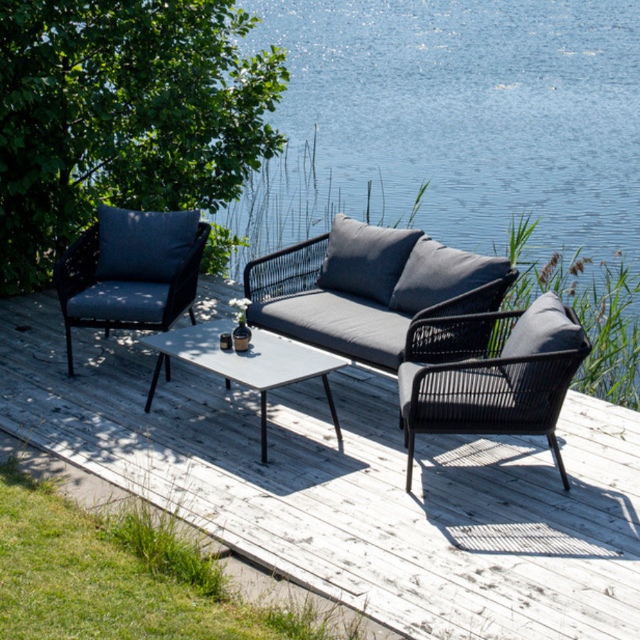 VD LINDA Szürke design Kültéri lounge bútor